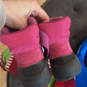 The North Face Kids Pink and Black Boots